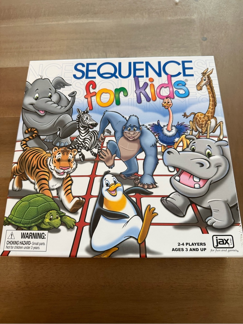 Sequence for Kids Board Game by Jax - Colorful Animal Theme